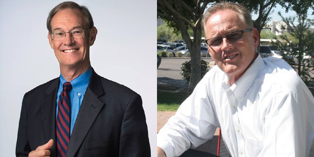 Terry Goddard (left) and Paul Johnson are shown. (Facebook and Cronkite News Service photos)...