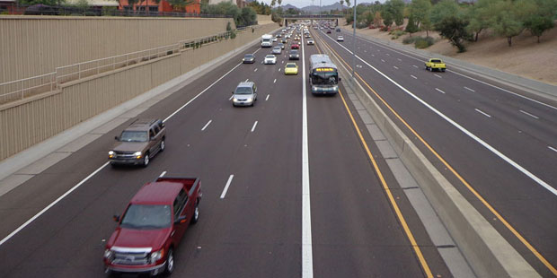 Congested streets cost drivers money by wasting time and fuel, and 41 percent of Arizona’s ma...