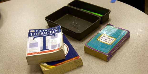 The reference books at Sunnyslope Elementary's language arts classrooms are beginning to show their...