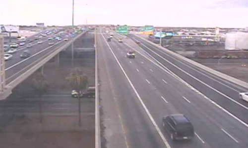 Arizona Department of Transportation camera footage near 19th Avenue on Interstate 10....