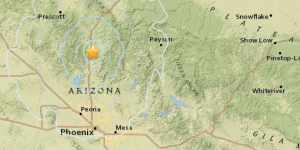 Earthquakes north of Phoenix felt throughout the Valley