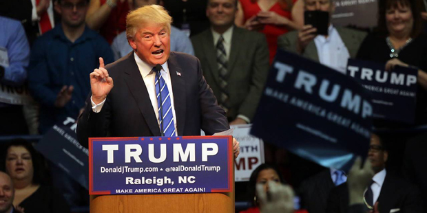 Republican presidential candidate Donald Trump speaks at Dorton Arena in Raleigh, N.C., Friday, Dec...