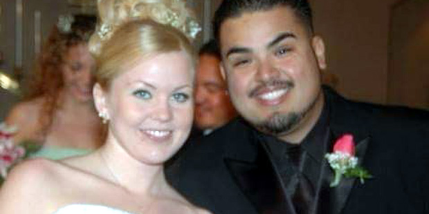 Jessica Valenzuela, left, and her husband. (Photo:  GoFundMe.com)...