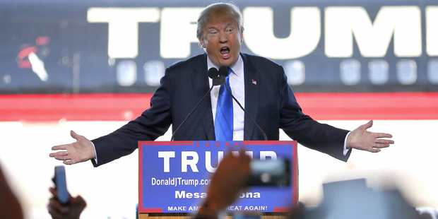Republican presidential candidate Donald Trump speaks at a campaign rally, Wednesday, Dec. 16, 2015...