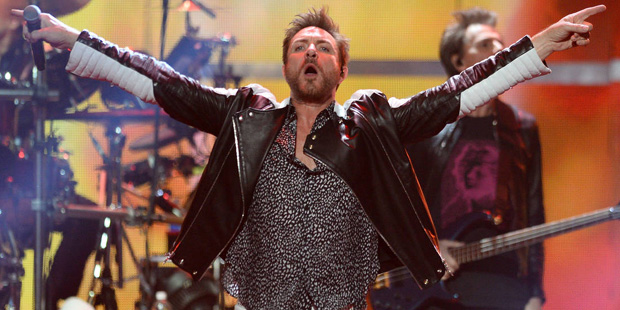 Duran Duran perform at Day 1 of the 2015 iHeartRadio Music Festival at the MGM Grand Garden Arena o...