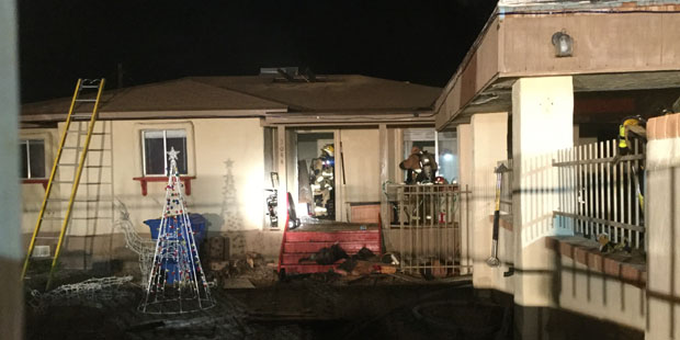 The Phoenix family home affected by a fire on Christmas Eve (Phoenix Fire Department Photo) Related...