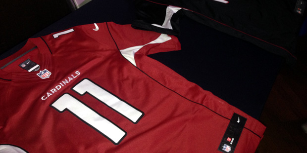 Arizona Cardinals jerseys were just one of the items raffled off at the Tuesday night fundraiser. (...