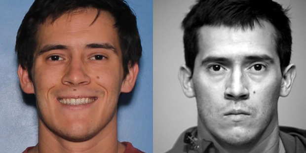 The suspect, Derrick Douglas, is shown in these two photos. (Peoria Police Department Photos)...
