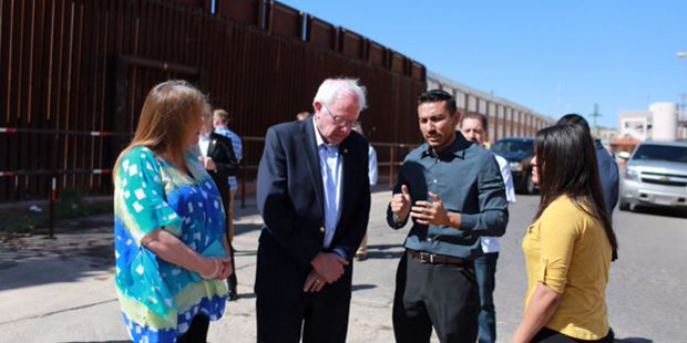 Photo: Erika Andiola, National Latinx Press Secretary for Bernie Sanders...