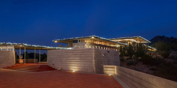 A seven-bedroom, seven-bathroom home on Airbnb in April 2015 in Arizona was one of Frank Lloyd Wrig...