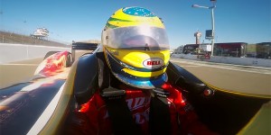 Bruce St. James rides with Mario Andretti at Phoenix International Raceway