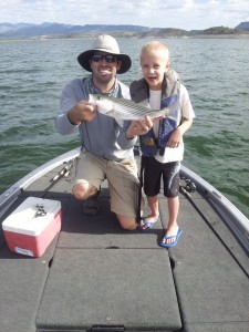 Get Outdoors' Mike Russell's son and a guide. (KTAR Photo/Mike Russell)