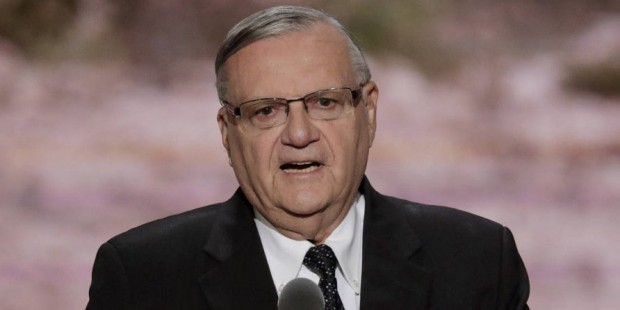 Sheriff Joe Arpaio of Maricopa County, Ariz., speaks during the final day of the Republican Nationa...