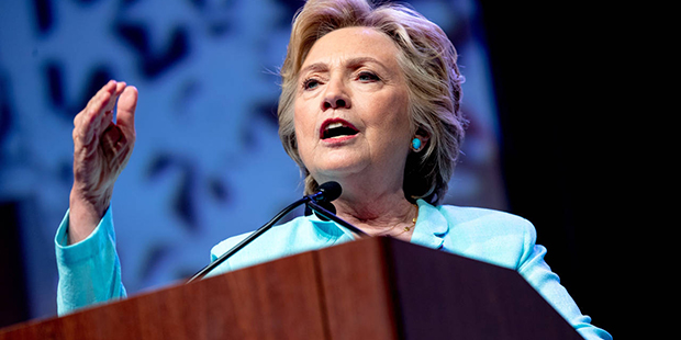 Democratic presidential candidate Hillary Clinton speaks at the 2016 National Association of Black ...