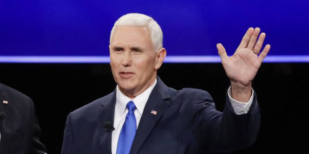 Republican vice-presidential nominee Gov. Mike Pence and Democratic vice-presidential nominee Sen. ...