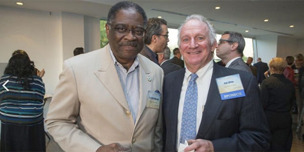 Former Black Chamber of Arizona President and CEO Kerwin Brown, left, joins 
Ed Zito of Alliance Ba...