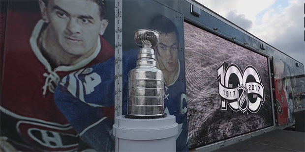 Screenshot from NHL Studios video on the Fan Arena...