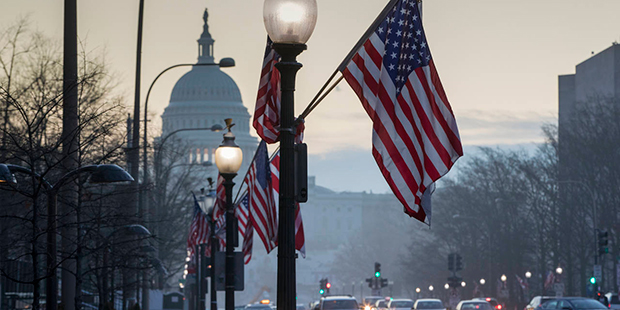 The Capitol in Washington, is seen at dawn, Wednesday, Jan. 18, 2017, as the city prepares for Frid...