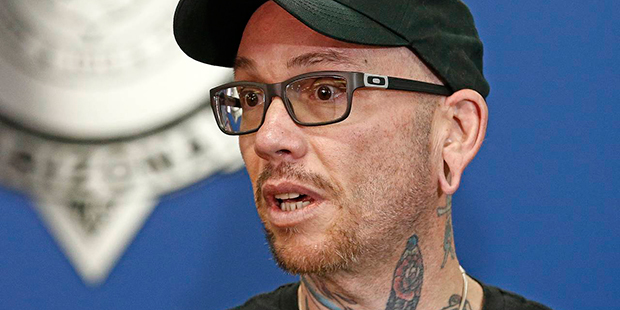 Thomas Yoxall, the man who fatally shot a suspect beating an Arizona state trooper, explains how he...
