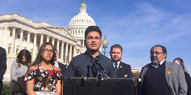 Angel Rayos-Garcia and Jackie Rayos-Garcia, whose mother Guadalupe Garcia de Rayos was deported ear...