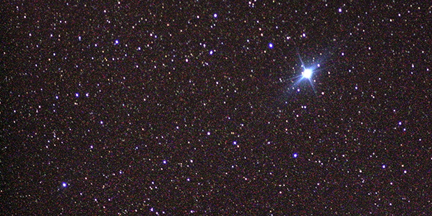 Canopus (upper right) is one of the brightest stars in the night sky. (NASA Photo)...