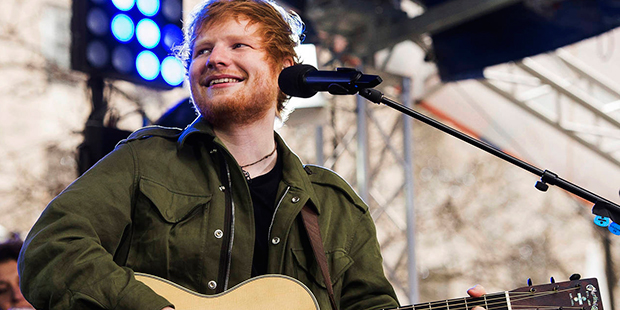 Ed Sheeran performs on NBC's "Today" show on Wednesday, March 8, 2017, in New York. (Photo by Charl...