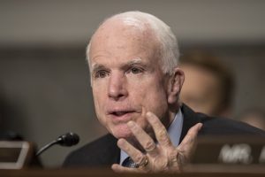 North Korea first test of President Trump according to John McCain