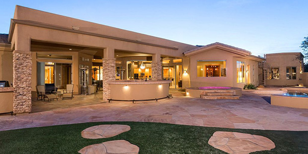 Former World Series winning pitcher Dustin Hermanson is selling his Scottsdale house, shown here, f...