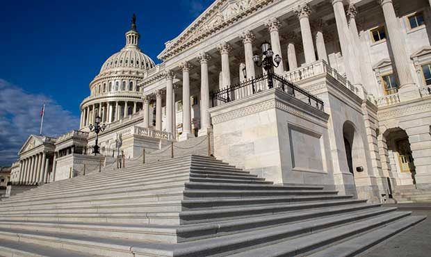 FILE - In this photo taken June 27, 2017, the U.S. Senate is seen on Capitol Hill in Washington. (A...