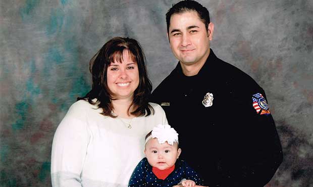 Luke Jones is shown with his wife, Heather, and their daughter, Lila. (Fennemore Craig Photo)...