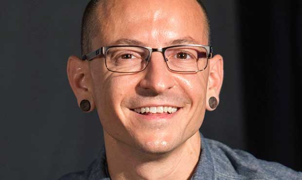 FILE - In this June 18, 2014 file photo, Chester Bennington of Linkin Park attends Linkin Park's in...