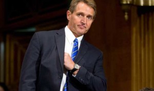 Jeff Flake prefers voting for GOP, just not at top of ticket this time