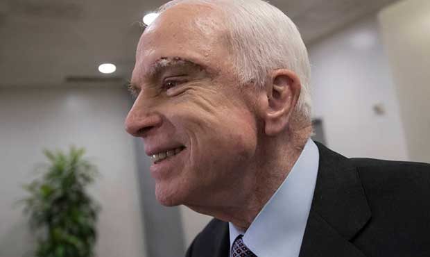 Sen. John McCain, R-Ariz. who returned to Capitol Hill this week after being diagnosed with an aggr...