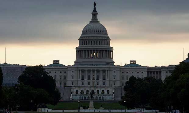 The Capitol in Washington is seen early Thursday, July 27, 2017, as the Republican majority in Cong...