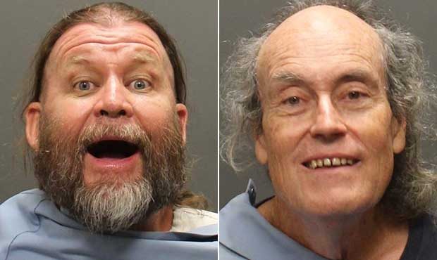 Mark Prichard (left) and Patrick Diehl were arrested Thursday after Prichard allegedly made threats...