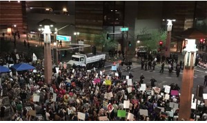Protests break out, tear gas deployed in Phoenix following Trump rally