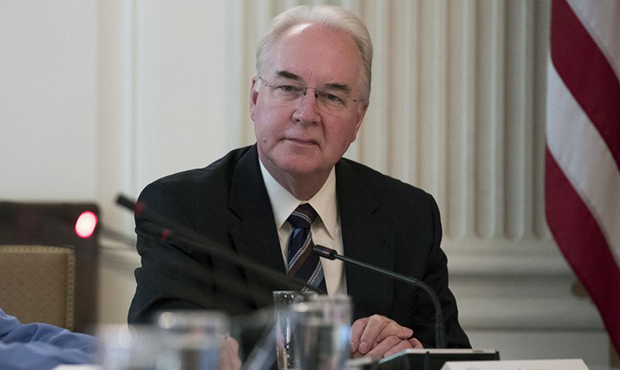 Secretary of Health and Human Services Tom Price attends an opioid roundtable discussion in Washing...
