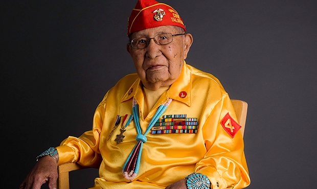 Navajo Nation Code Talker David Patterson, Sr. (Navajo Nation Photo)...