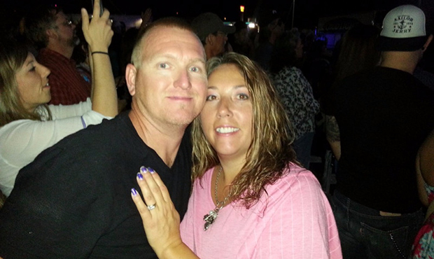 Kurt Fowler and his wife (Photo: GoFundMe)...