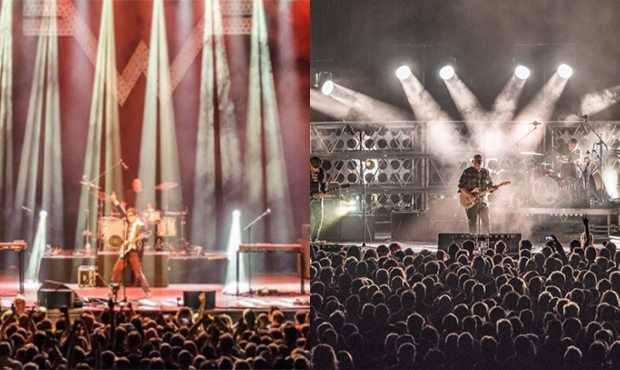 Rock bands Weezer, left, and Pixies. (Facebook photos)...