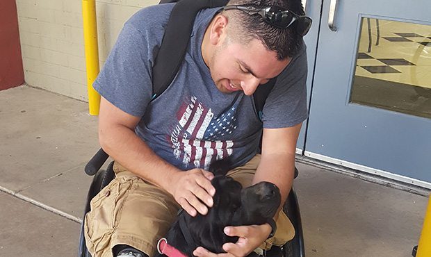 Odin Ayala and Zulu (Photo courtesy of Phoenix Union High School District)...