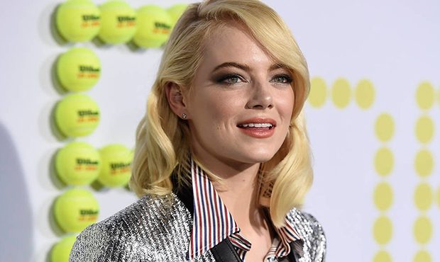 Emma Stone arrives at the Los Angeles premiere of "Battle of the Sexes" on Saturday, Sept. 16, 2017...