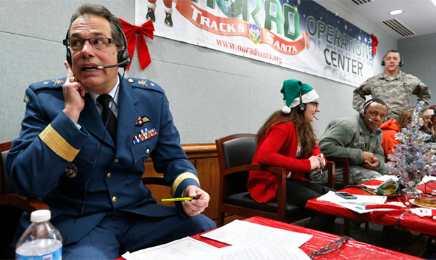 FILE - In this Dec. 24, 2014, file photo, Canadian Brig. Gen. Guy Hamel, NORAD and USNORTHCOM Deput...