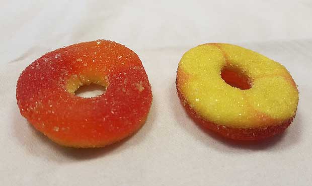 An image of candy that contains edible marijuana. (San Francisco Department of Health via AP)...