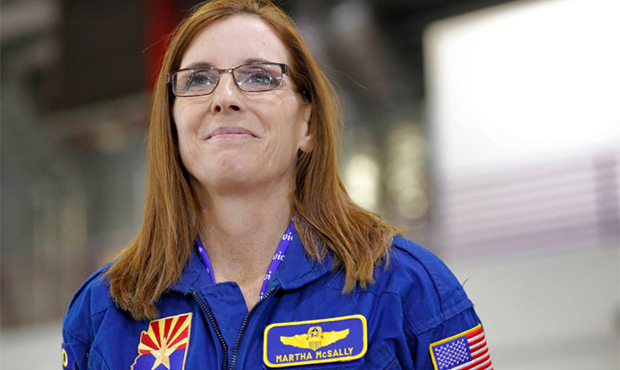 U.S. Rep. Martha McSally, R-Ariz., waits to speak at a rally, Friday, Jan. 12, 2018, in Phoenix. Mc...