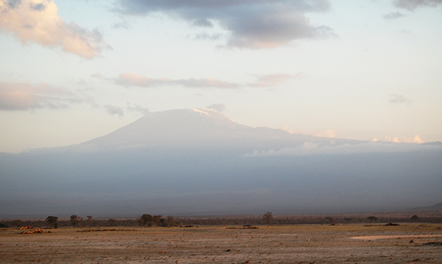 Mount Kilamanjaro, as seen in the distance. (Flickr/Matt Berlin)...
