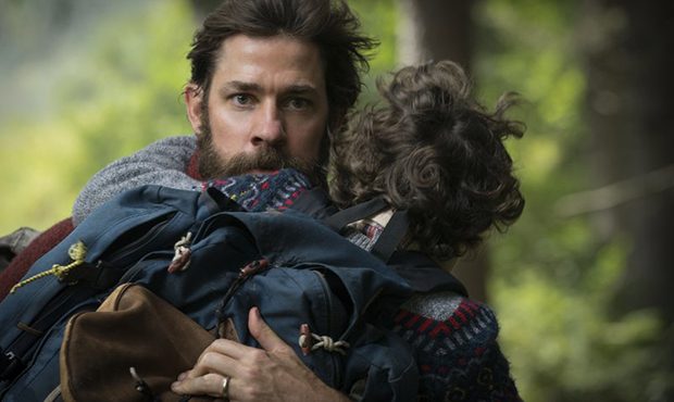 This image released by Paramount Pictures shows actor-director John Krasinski on the set of "A Quie...