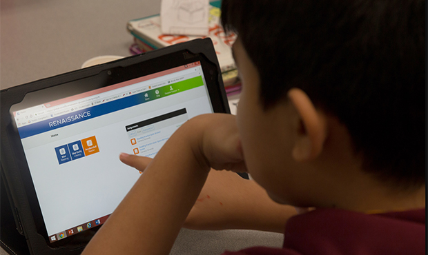 Congress Elementary often sends laptops that have pre-downloaded material home with students. Many ...