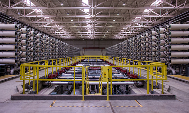 This section of the Yuma Desalting Plant represents one third of the plant’s purifying capacity. ...
