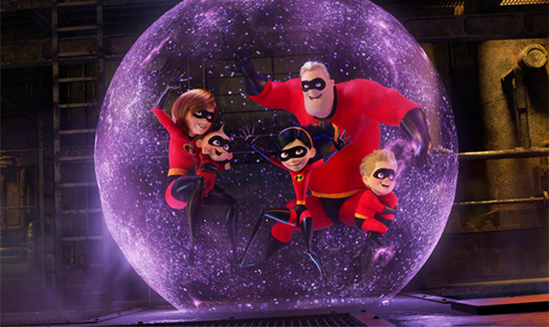 This image released by Disney Pixar shows a scene from "Incredibles 2." (Disney/Pixar via AP)...